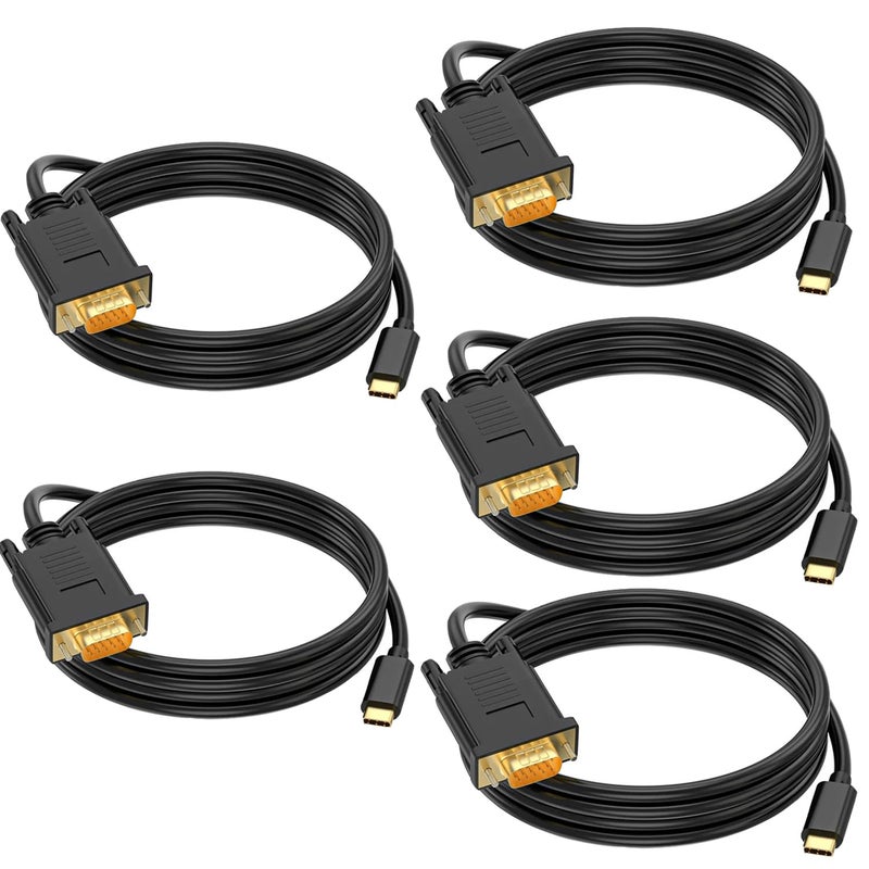AKWOR USB C to VGA Cable 6FT, 1080P@60Hz USB Type C to VGA Adapter Video Converter [Thunderbolt 3/4 Compatible] with MacBook Air, iPad Pro, iPhone 15/16, iMac, XPS, Surface (5) - Image 1